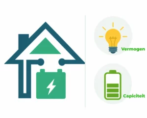 Vermogen thuisbatterij